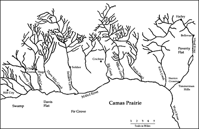 Camas Prairie Map