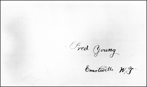 Fred Young Signature