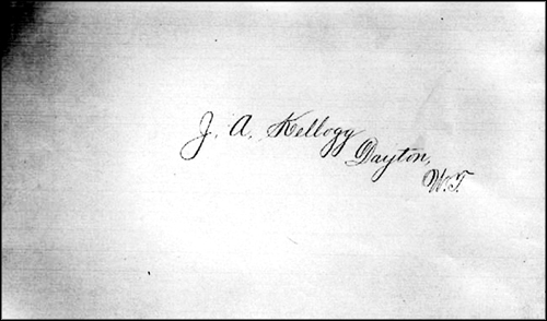 J.A. Kellogg Signature