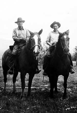 Will and Joe McCarter Horseback