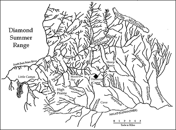 Diamond Summer Range Map